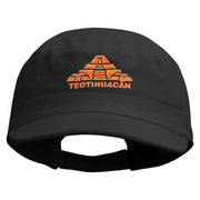 Teotihuacan Embroidered Enzyme Regular Solid Army Caps - Black OSFM
