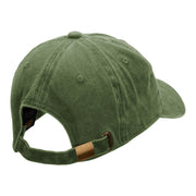 Saturn Insignia Embroidered Unstructured Washed Cotton Twill Cap