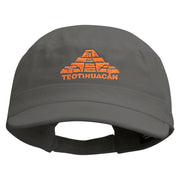 Teotihuacan Embroidered Enzyme Regular Solid Army Caps - Grey OSFM
