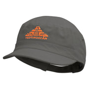 Teotihuacan Embroidered Enzyme Regular Solid Army Caps - Grey OSFM
