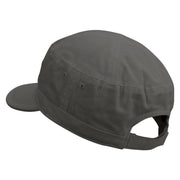 Teotihuacan Embroidered Enzyme Regular Solid Army Caps - Grey OSFM