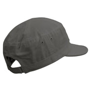 Teotihuacan Embroidered Enzyme Regular Solid Army Caps - Grey OSFM