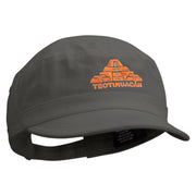Teotihuacan Embroidered Enzyme Regular Solid Army Caps - Grey OSFM