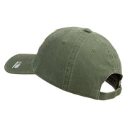 U.S. Army 155th Armored Brigade Combat Team Embroidered Washed Solid Pigment Dyed Cotton Twill Brass Buckle Cap - Olive OSFM