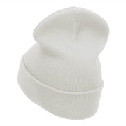 Saturn Insignia Embroidered Long Knitted Beanie