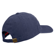 U.S. Army 155th Armored Brigade Combat Team Embroidered Washed Solid Pigment Dyed Cotton Twill Brass Buckle Cap - Navy OSFM