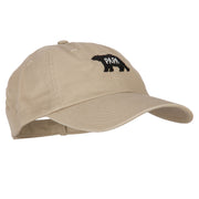 Papa Bear Embroidered Low Profile Cotton Cap