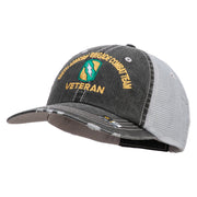 U.S. Army 155th Armored Brigade Combat Team Embroidered Low Profile Special Cotton Mesh Cap - Black OSFM