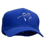 Golf Swing Embroidered Cotton Twill Pro Style Cap