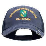 U.S. Army 155th Armored Brigade Combat Team Embroidered Low Profile Special Cotton Mesh Cap - Navy OSFM