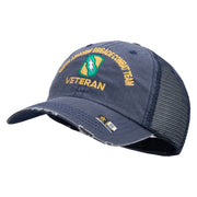 U.S. Army 155th Armored Brigade Combat Team Embroidered Low Profile Special Cotton Mesh Cap - Navy OSFM