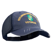 U.S. Army 155th Armored Brigade Combat Team Embroidered Low Profile Special Cotton Mesh Cap - Navy OSFM