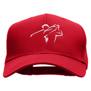 Golf Swing Embroidered Cotton Twill Pro Style Cap