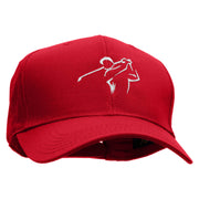 Golf Swing Embroidered Cotton Twill Pro Style Cap