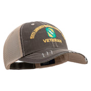U.S. Army 155th Armored Brigade Combat Team Embroidered Low Profile Special Cotton Mesh Cap - Brown-Khaki OSFM