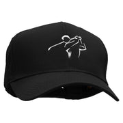 Golf Swing Embroidered Cotton Twill Pro Style Cap