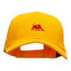 The Crimson Bull Embroidered Low Profile Cap