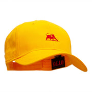 The Crimson Bull Embroidered Low Profile Cap