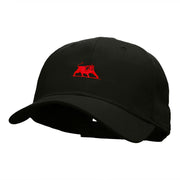 The Crimson Bull Embroidered Low Profile Cap