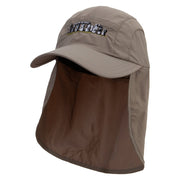 Stonehenge Embroidered Mens UV 50+ Drawstring Flap Cap - Khaki OSFM