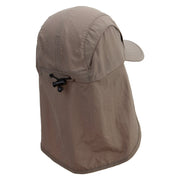 Stonehenge Embroidered Mens UV 50+ Drawstring Flap Cap - Khaki OSFM
