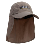 Stonehenge Embroidered Mens UV 50+ Drawstring Flap Cap - Khaki OSFM