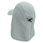 Stonehenge Embroidered Mens UV 50+ Drawstring Flap Cap - Grey OSFM