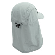 Stonehenge Embroidered Mens UV 50+ Drawstring Flap Cap - Grey OSFM