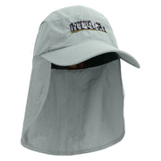 Stonehenge Embroidered Mens UV 50+ Drawstring Flap Cap - Grey OSFM