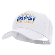 I'd Rather Be Ghost Hunting in Halloween Embroidered Six Panels Pro Style Cap - White OSFM