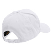 I'd Rather Be Ghost Hunting in Halloween Embroidered Six Panels Pro Style Cap - White OSFM