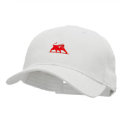 The Crimson Bull Embroidered Low Profile Cap