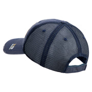 U.S. Army 163rd Armored Brigade Embroidered Low Profile Special Cotton Mesh Cap - Navy OSFM