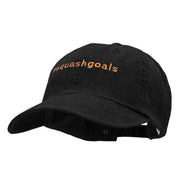 Fall Squash Goals Embroidered Wash Cap