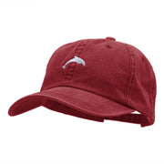 The Dolphin Embroidered Pigment Dyed Wash Caps