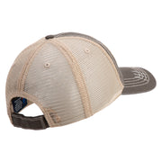 U.S. Army 163rd Armored Brigade Embroidered Low Profile Special Cotton Mesh Cap - Brown-Khaki OSFM