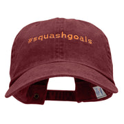 Fall Squash Goals Embroidered Wash Cap