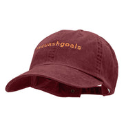 Fall Squash Goals Embroidered Wash Cap