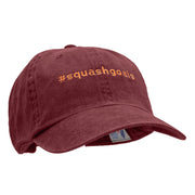 Fall Squash Goals Embroidered Wash Cap