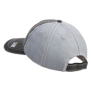 U.S. Army 163rd Armored Brigade Embroidered Low Profile Special Cotton Mesh Cap - Black OSFM