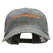 Fall Squash Goals Embroidered Wash Cap