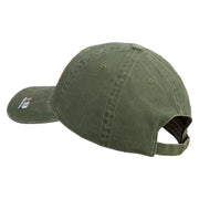 U.S. Army 163rd Armored Brigade Embroidered Washed Solid Pigment Dyed Cotton Twill Brass Buckle Cap - Olive OSFM