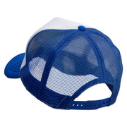 Spooky Embroidered Summer Foam Mesh Trucker Cap - Royal-White OSFM