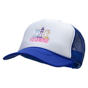 3 Piece Chess Embroidered Summer Foam Mesh Trucker Cap