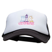 3 Piece Chess Embroidered Summer Foam Mesh Trucker Cap