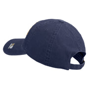 U.S. Army 163rd Armored Brigade Embroidered Washed Solid Pigment Dyed Cotton Twill Brass Buckle Cap - Navy OSFM