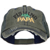 Fishing Papa Embroidered Low Profile Cotton Mesh Cap