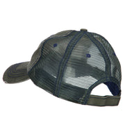 Fishing Papa Embroidered Low Profile Cotton Mesh Cap