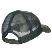 Fishing Papa Embroidered Low Profile Cotton Mesh Cap