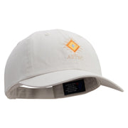 Aztec Embroidered Low Profile Dyed Cotton Twill Cap - Putty OSFM